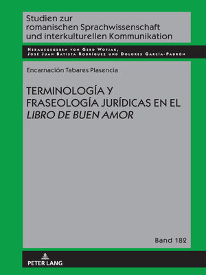 cover image of TERMINOLOGÍA Y FRASEOLOGÍA JURÍDICAS EN EL LIBRO DE BUEN AMOR